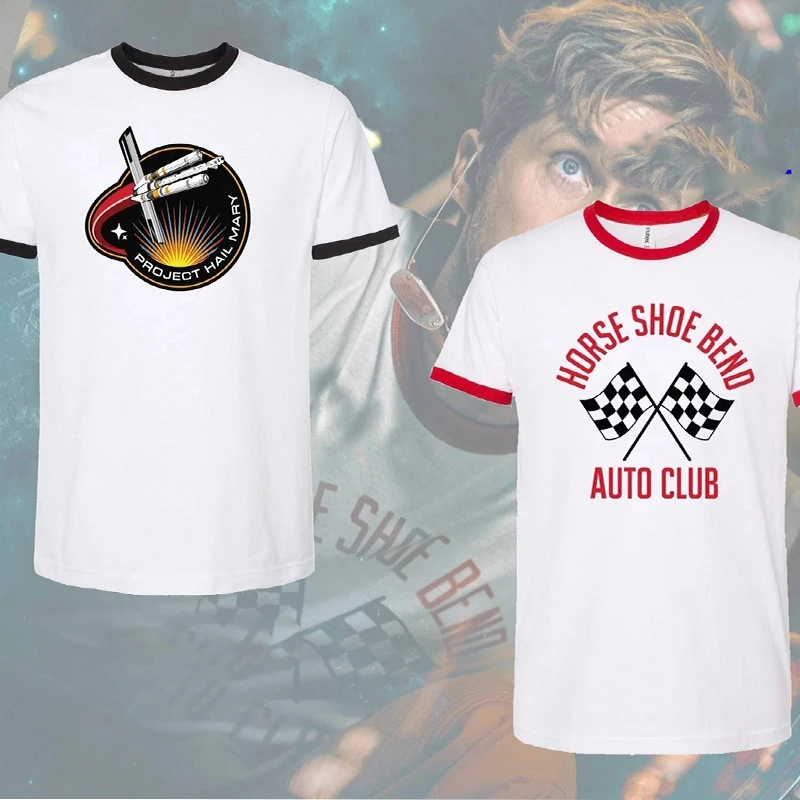 Neues T-Shirt mit Hail-Mary-Motiv, Science-Fiction-Fan-Mission-Abzeichen, Retro-Weltraummuster, T-Shirt für Männer und Frauen, Geschenk für Buchliebhaber – Detail 6