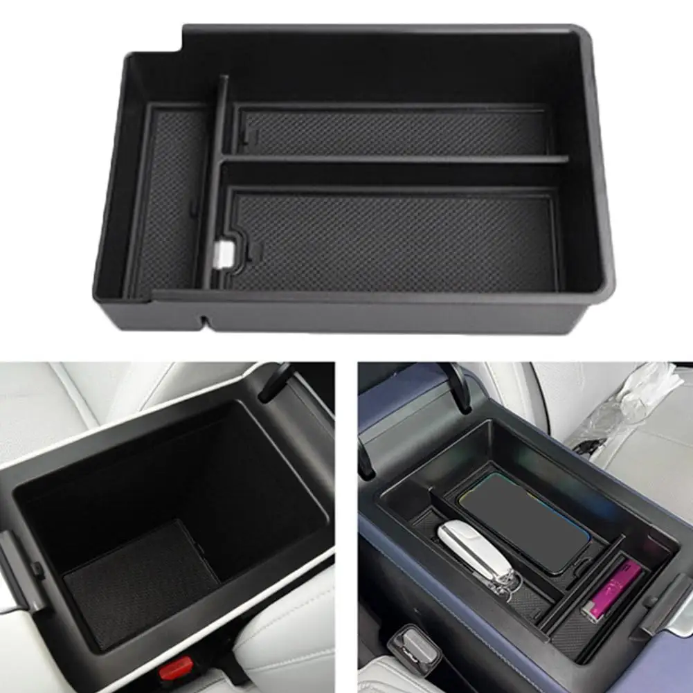 For Xpeng G6 Armrest Storage Box Central Control Armrest Storage Item Auto Storage Box Anti-slip Car Interior Decoration