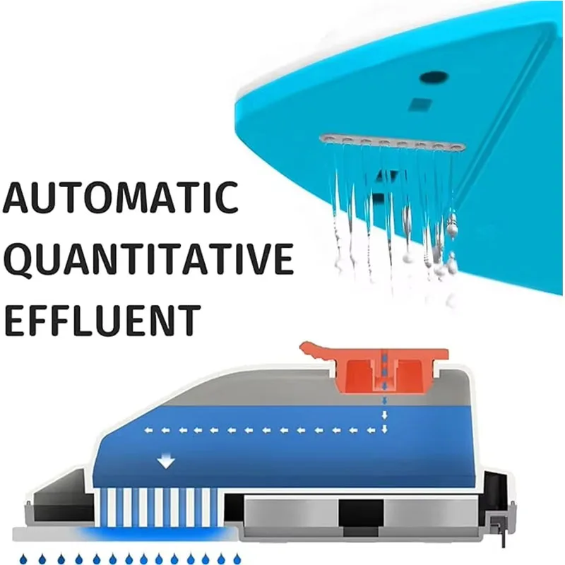 Double Sided Magnet Windows Cleaner Automatic Drainage Wiper Glass Window Washer Household Cleaning Tool for Window Washing