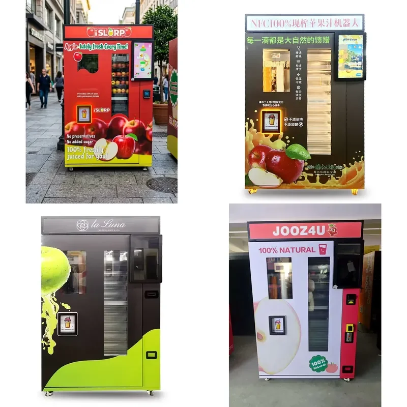 for Newsaier Fully Automatic Natural Fruit Tomato Pear Juice Dispenser Fresh Apple Juice Vending Machine