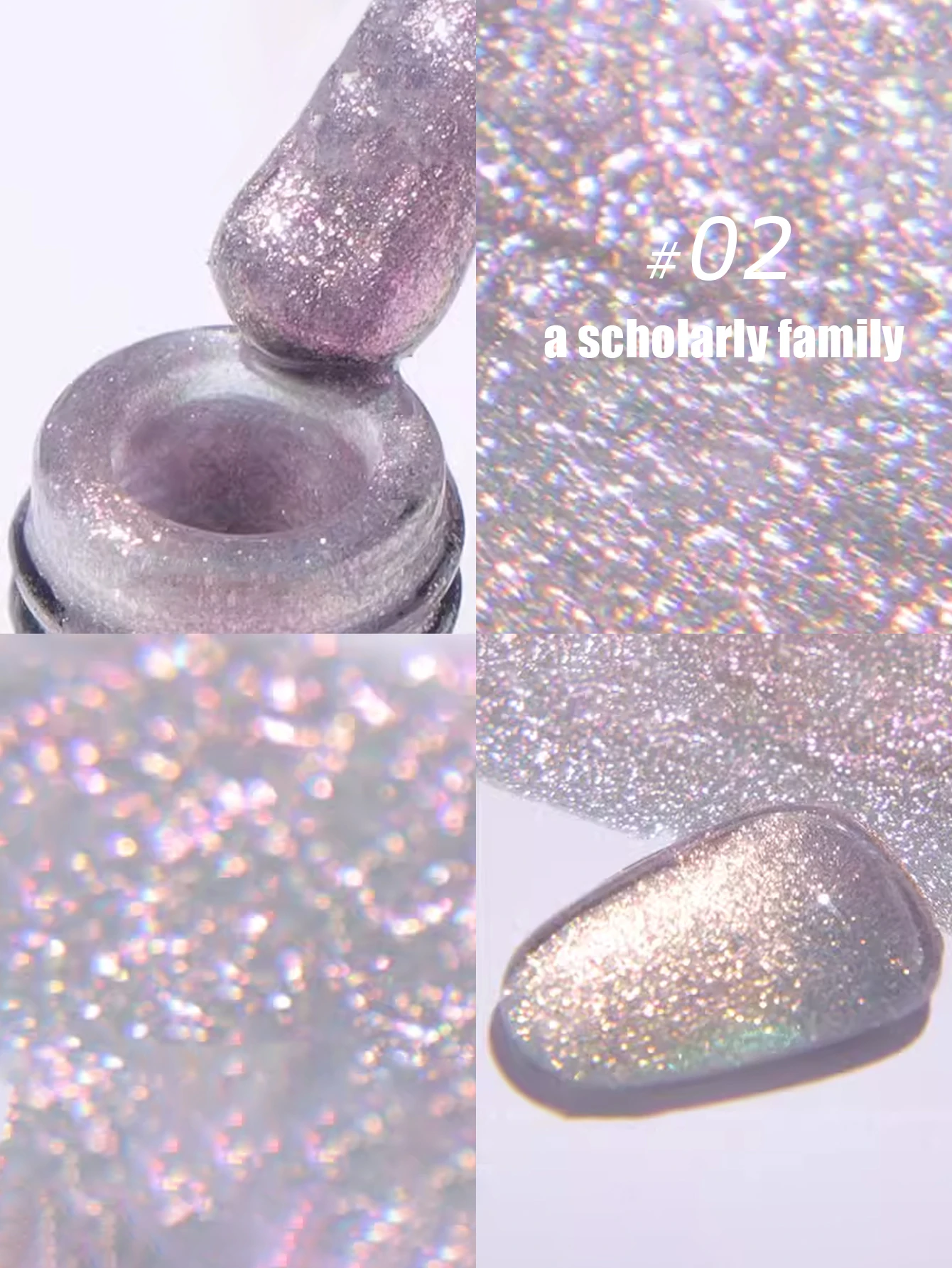 MIANEL 12ML Winter Beliebte Explosive Glitter Gel Nagellack Lila Yun Brocad Gel Polnisch Weihnachten Nägel Lila Nägel