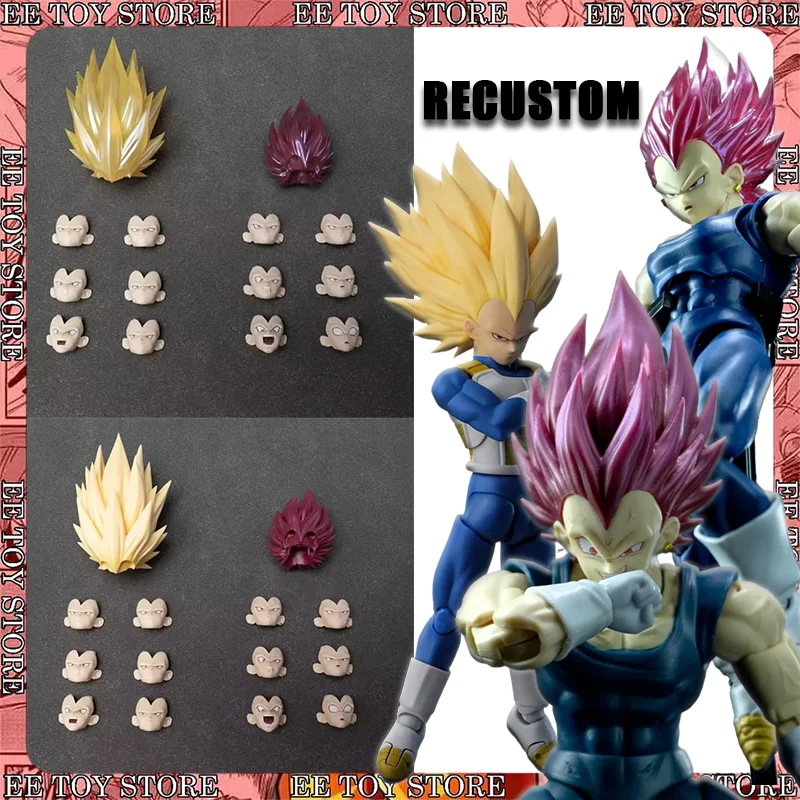 

In Stock RECUSTOM Dragon Ball Super Saiya 3 Vegeta Ultra Ego Vegeta Head Accessories Anime Action Figure Figurine Model Toys