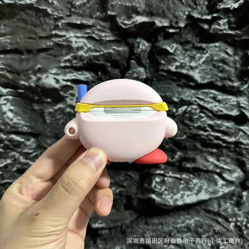 Funda para auriculares Kirby de dibujos animados para Airpods 1, 2, 3 Pro, carcasa protectora de silicona de Anime para Airpods Pro2, funda creativa para auriculares, regalo