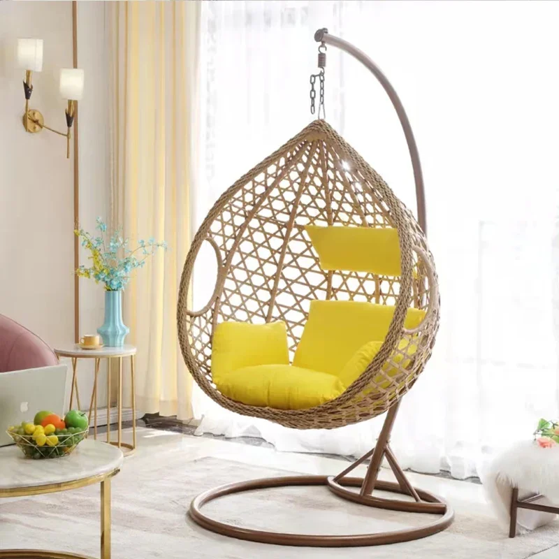 Cradle rattan chair living room hammock swing lazy household chlorophytum comosum chair balcony adult cradle chair