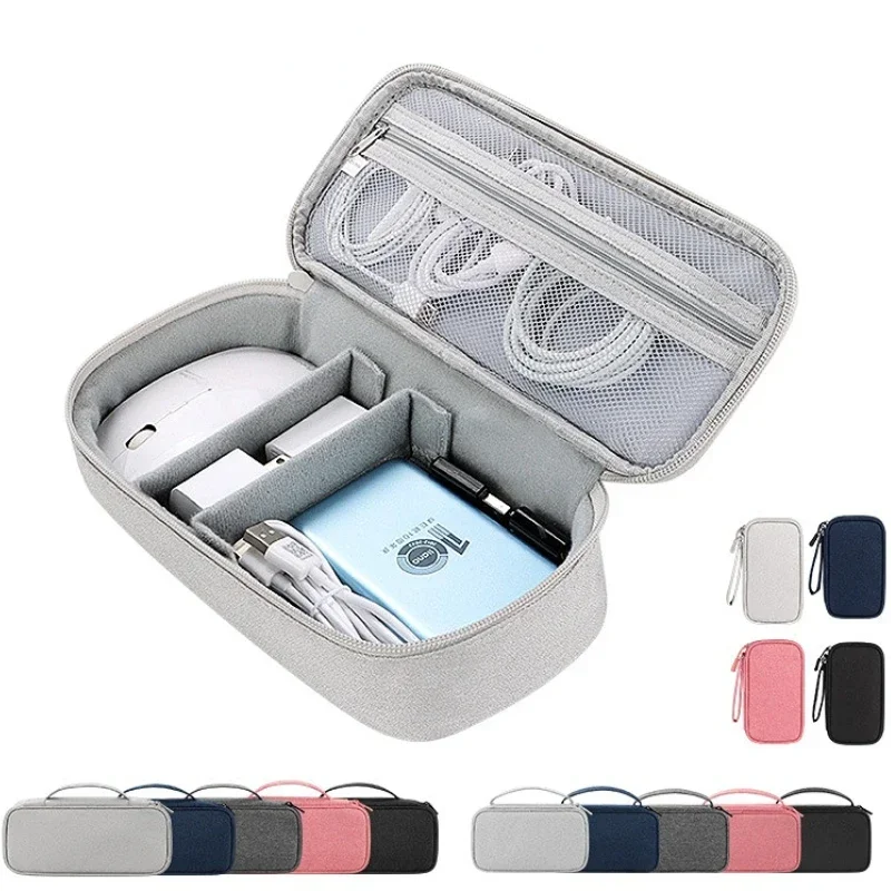 

Waterproof Data Cable Bag Mobile Phone Bag U Disk Charging Bank Pouch Mobile Digital Accessories Organizer