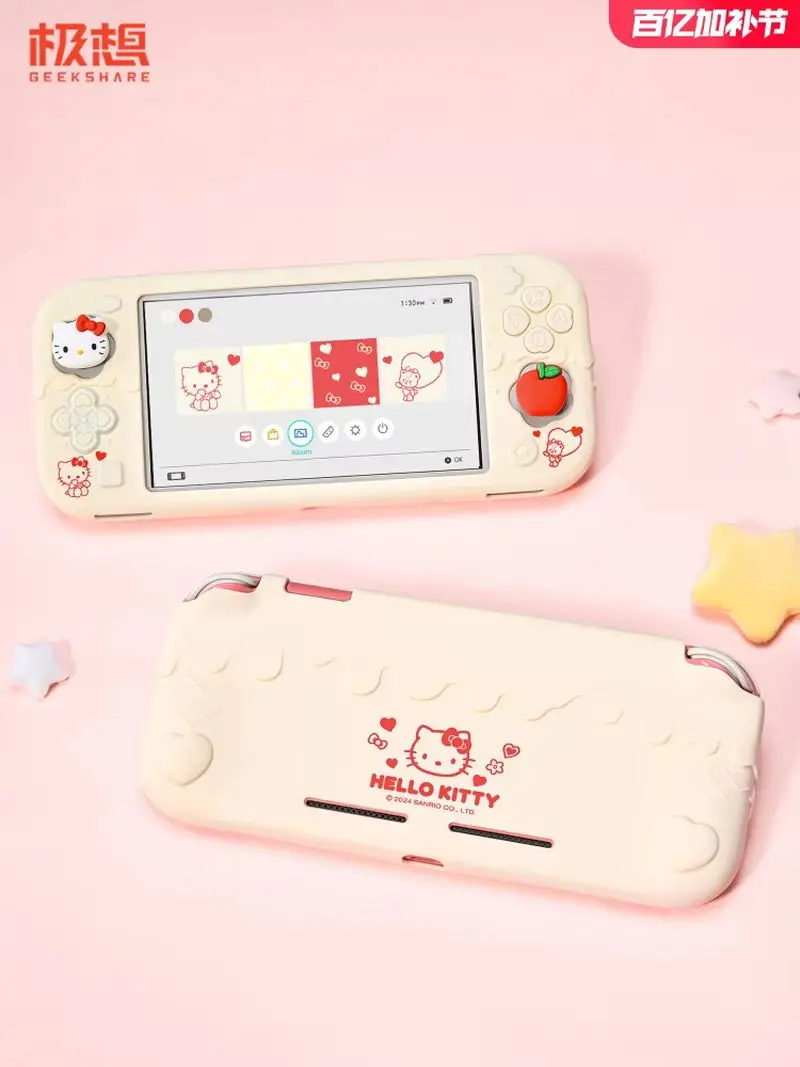 Nieuwe Nintendo Switch Lite siliconen beschermhoes Hello Kitty Kuromi Cinnamoroll Anime Design Soft Shell complete set cadeau voor G