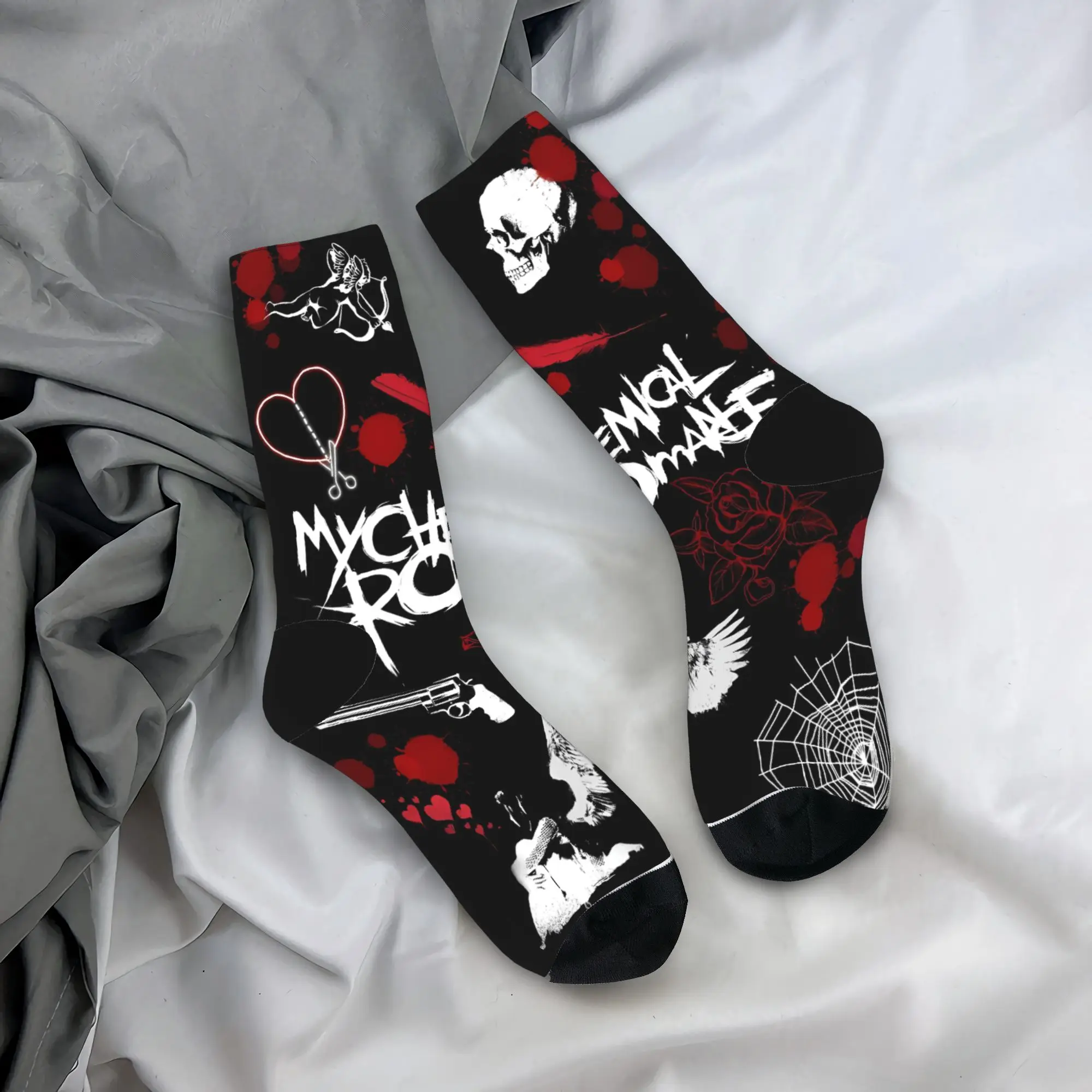 

My Chemical Romance Чулки Мужские носки Качественные элегантные носки Осенние уличные антибактериальные носки на заказ Подарок