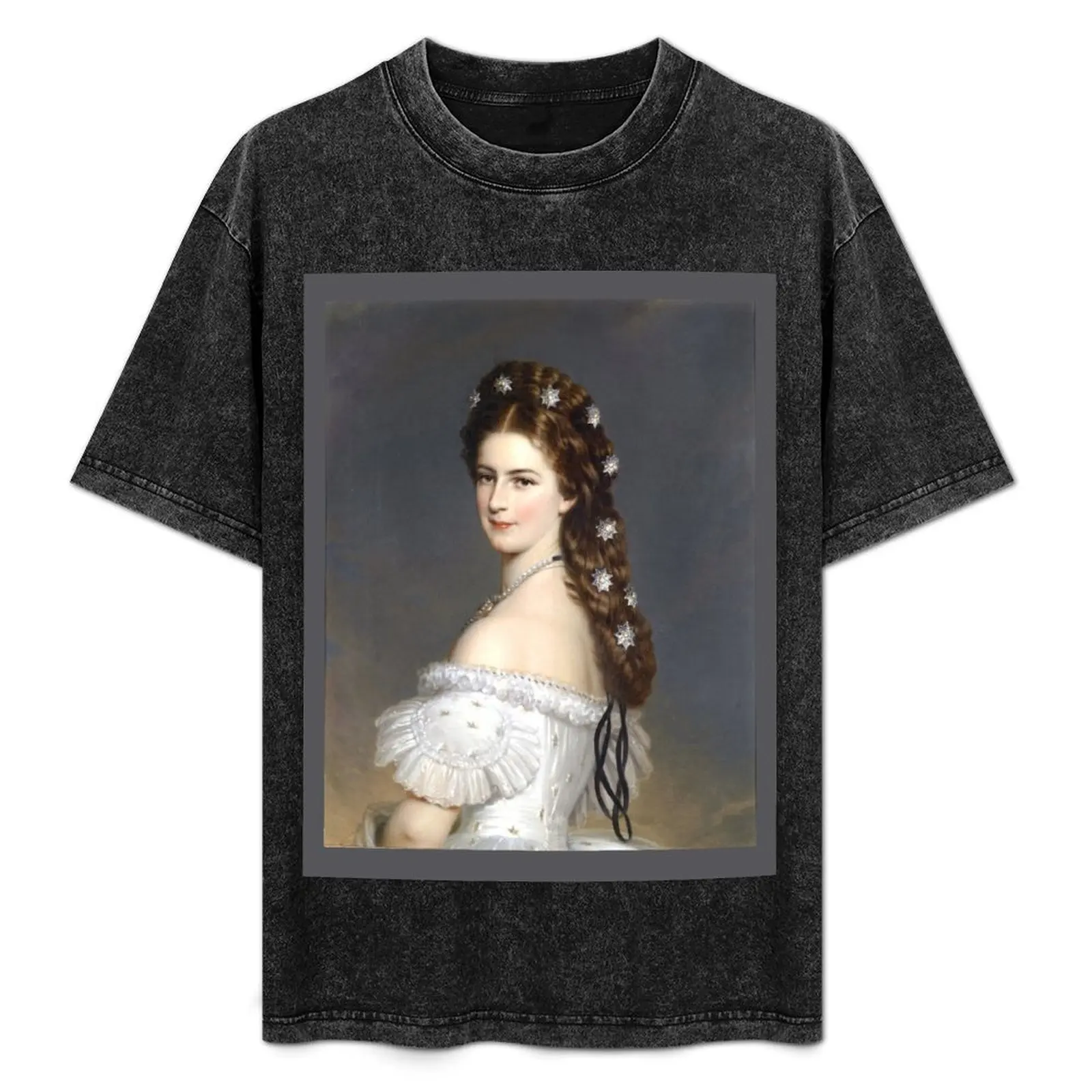 

Portrait Of Empress Elisabeth of Austria -The Bavarian Rose — Empress Sissi. Ceremonial Portraits, Drama, by Franz Xaver T-Shirt
