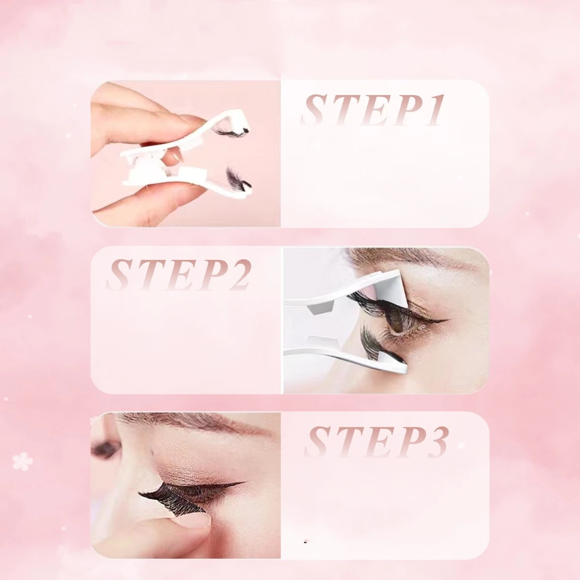 المهنية المغناطيسي الرموش تمديد قضيب الرموش الصناعية الملقط بكرة الشعر كليب المشبك ماكياج ثلاثية الأبعاد رموش بالمنك الملقط #4