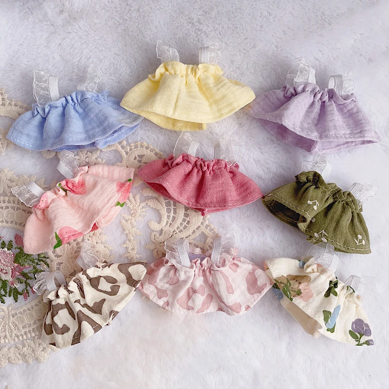 

10cm 20cm Plush Doll Clothes Outfit Skirt Dolls Accessories Cool Stuff Cultivate Hands-on Ability Children's Gift Toys in Stock