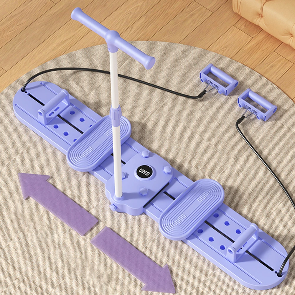 Multi-Function Simulated Ski Trainer with Handle & Pull Rope Fitness Ski Machine Pelvic & Hip Strengthener Exercise Equipment