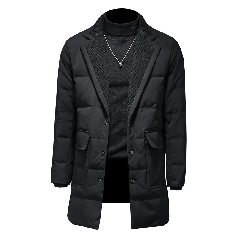 

2025 new arrival winter 80% white duck down jackets men,men's winter trench coat men,overcoat 198010