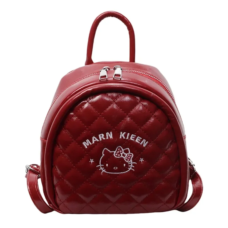 Plecak Hello Kitty Modny Przenośny Mały Plecaczek Nowy Dziewczęcy Plecak Ringge Śliczne Torby z Haftem z Kreskówek dla Kobiet