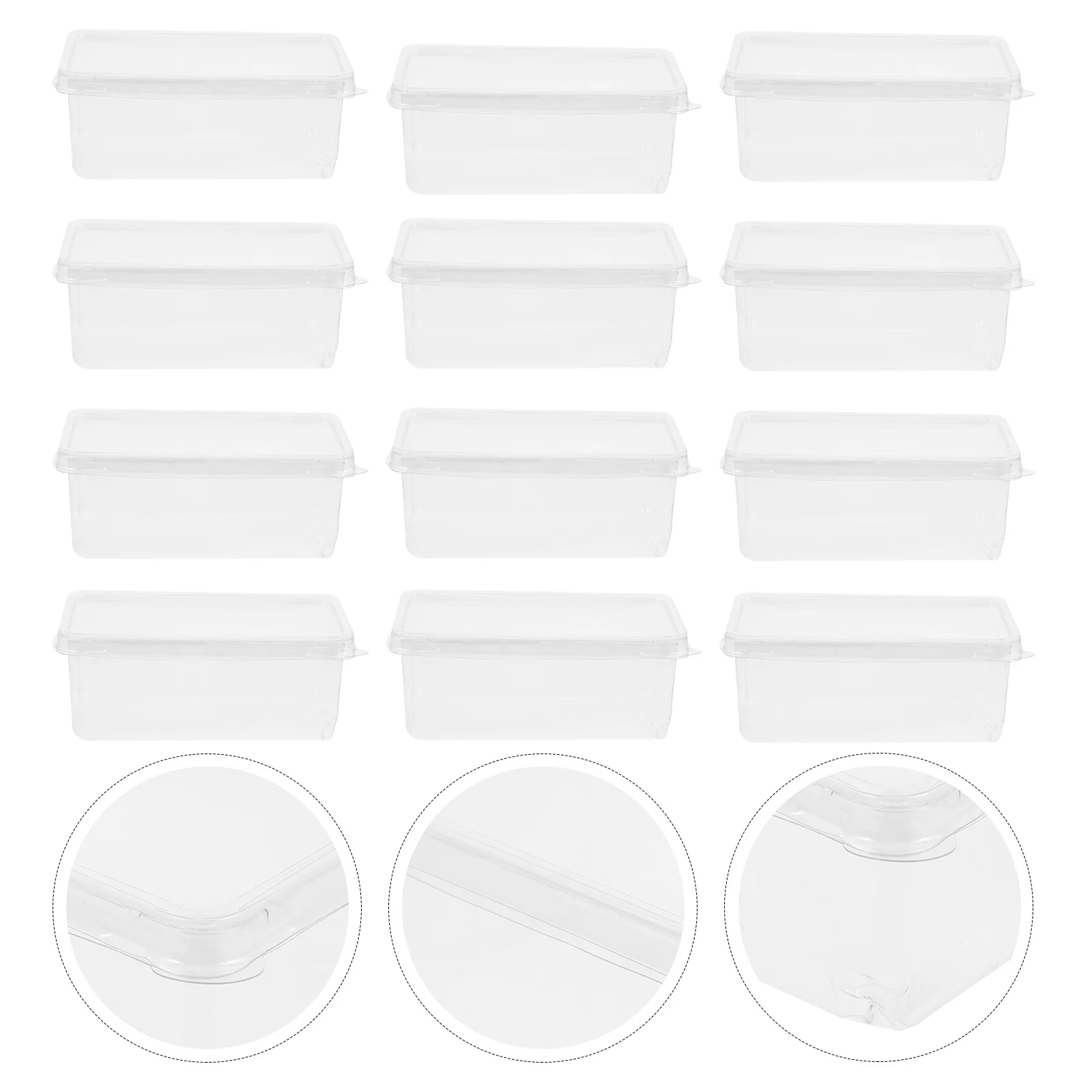 

20pcs Tiramisu Clear Mousse Boxes For Baking Diy Packing Portable Cake Takeout Boxes Disposable Plastic Cake Cases