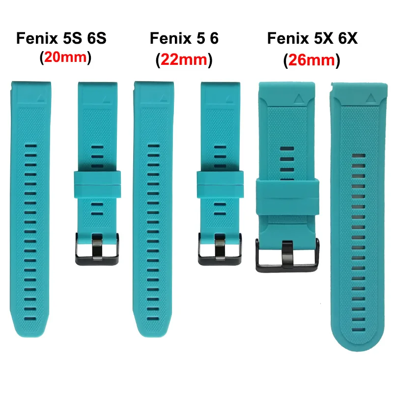 20 22 26mm Smart watch Band For Garmin Fenix 5 5x 5s Silicone Watch Strap for Fenix 6X Pro 6 6S 7X 7 7s 3HR 945 watch Wristband