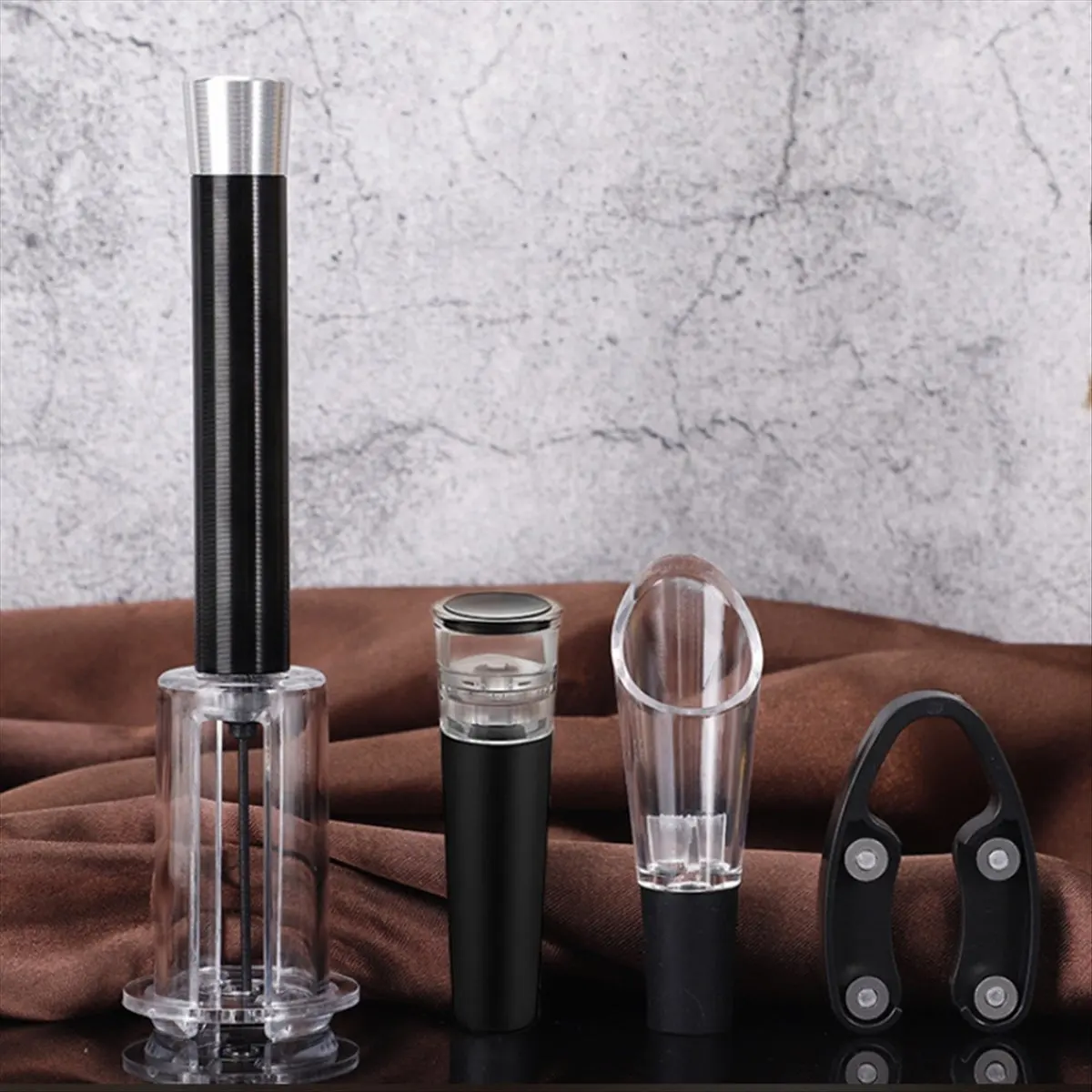【ABFS】Wine Opening Set Air Pressure Pump Wine Bottle Opener, Easy Cork Remover Corkscrews Wine Opener Gifts to Wine Lovers