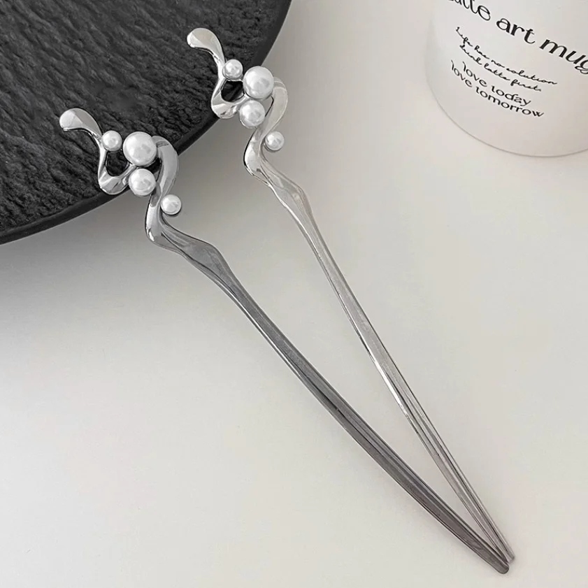 New Punk Personalized Metal Hair Accessory Chinese Minimalist Hair Stick Hairstyle Design Tool Accessory Women Hair Clip Hairpin