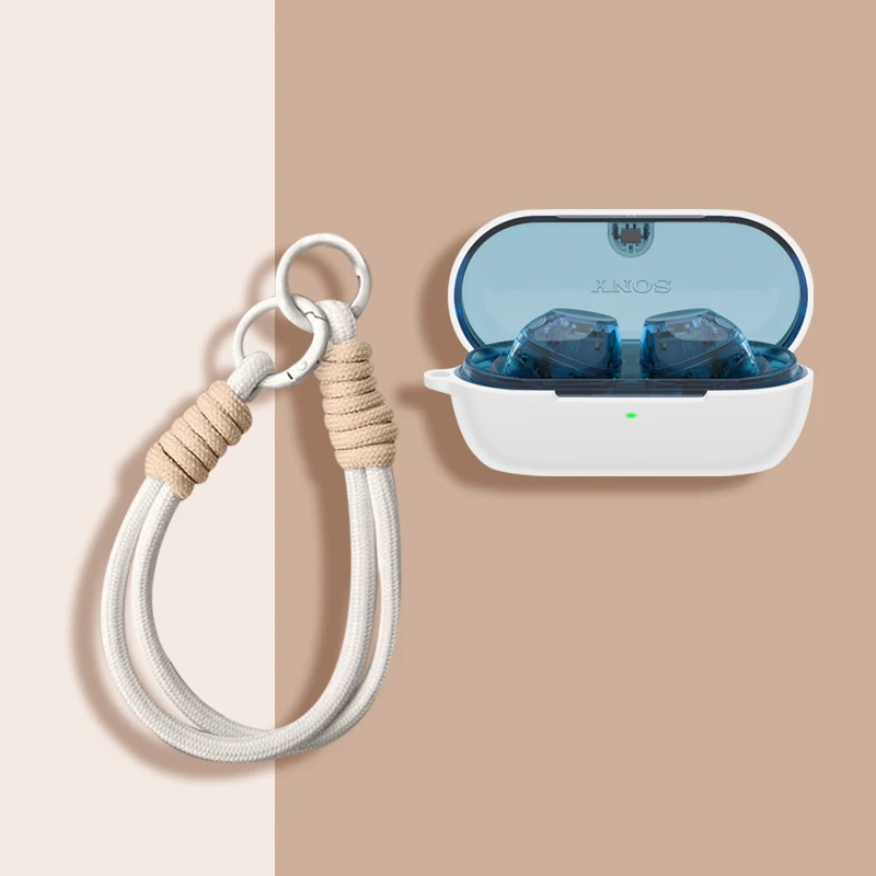 

Suitable for Sony WF-C710N/WF-C510/WF-C500/WF-C700N Wireless Bluetooth Earphone Bag with Rope Silicone Earphone Protective Cover