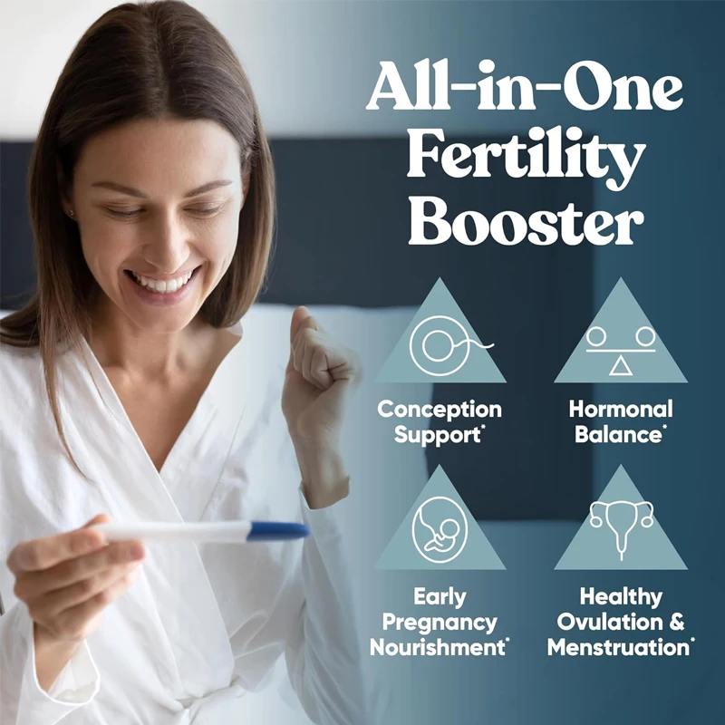 Female fertility supplements help with ovulation and regular circulation. Prenatal vitamin support includes inositol and folate