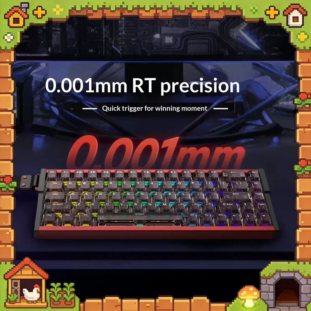 IROK MG68 Series Magnetic Switch Gaming Keyboard CNC Aluminum Rapid Trigger RGB Wired Wireless for PC Gamer