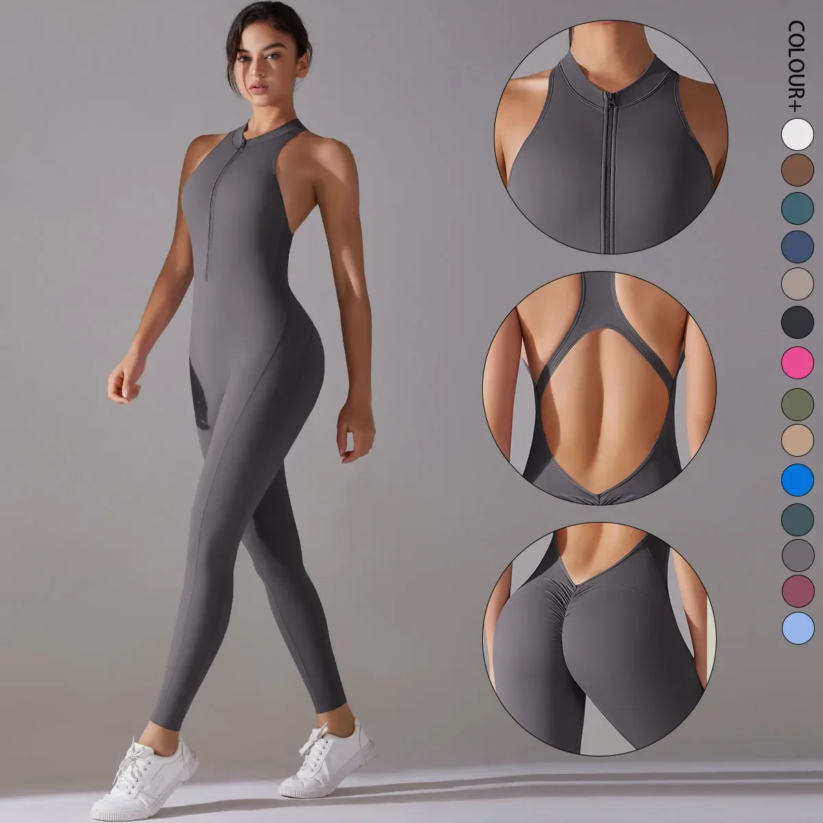 

Bodysuits Women Tummy Control Butt Lifting Sports Shapewea Fitness Sports Bodysuit Yoga Suit Women's Gym PushUp Workout Clothes