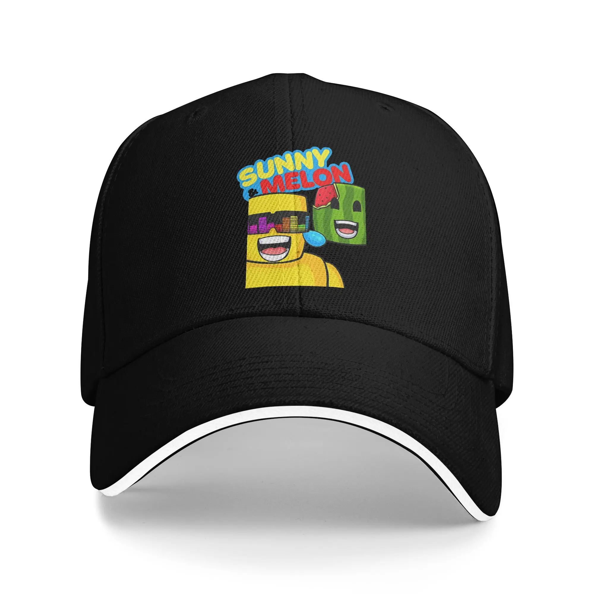 Sunny And Melon Close Up Laughing Portrait Baseball Cap Fitted Men Women Trucker Hat Sun Visor Fishing Snapback Cap Gift Idea