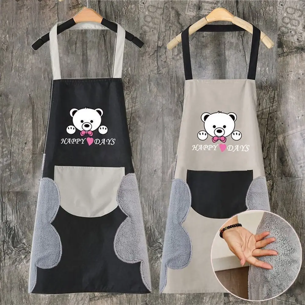 Cleaning Tools Waterproof Kitchen Apron With Hand Towel Abrasion Resistant Antifouling Apron Bib Restaurant Uniform Carpenter