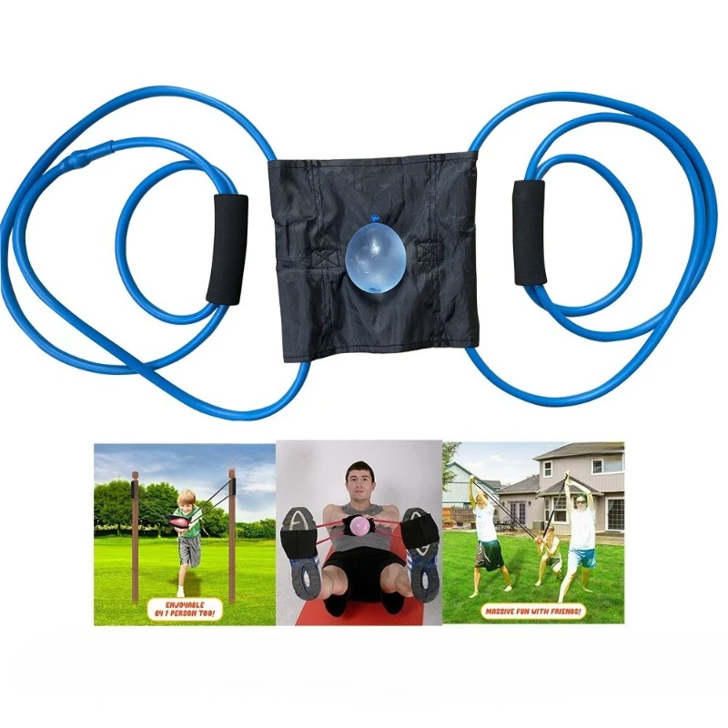 1PC Water balloon 3 person launcher Water ball launcher Elastic ball launcher Water balloon launch Outdoor Entertainment ToyS