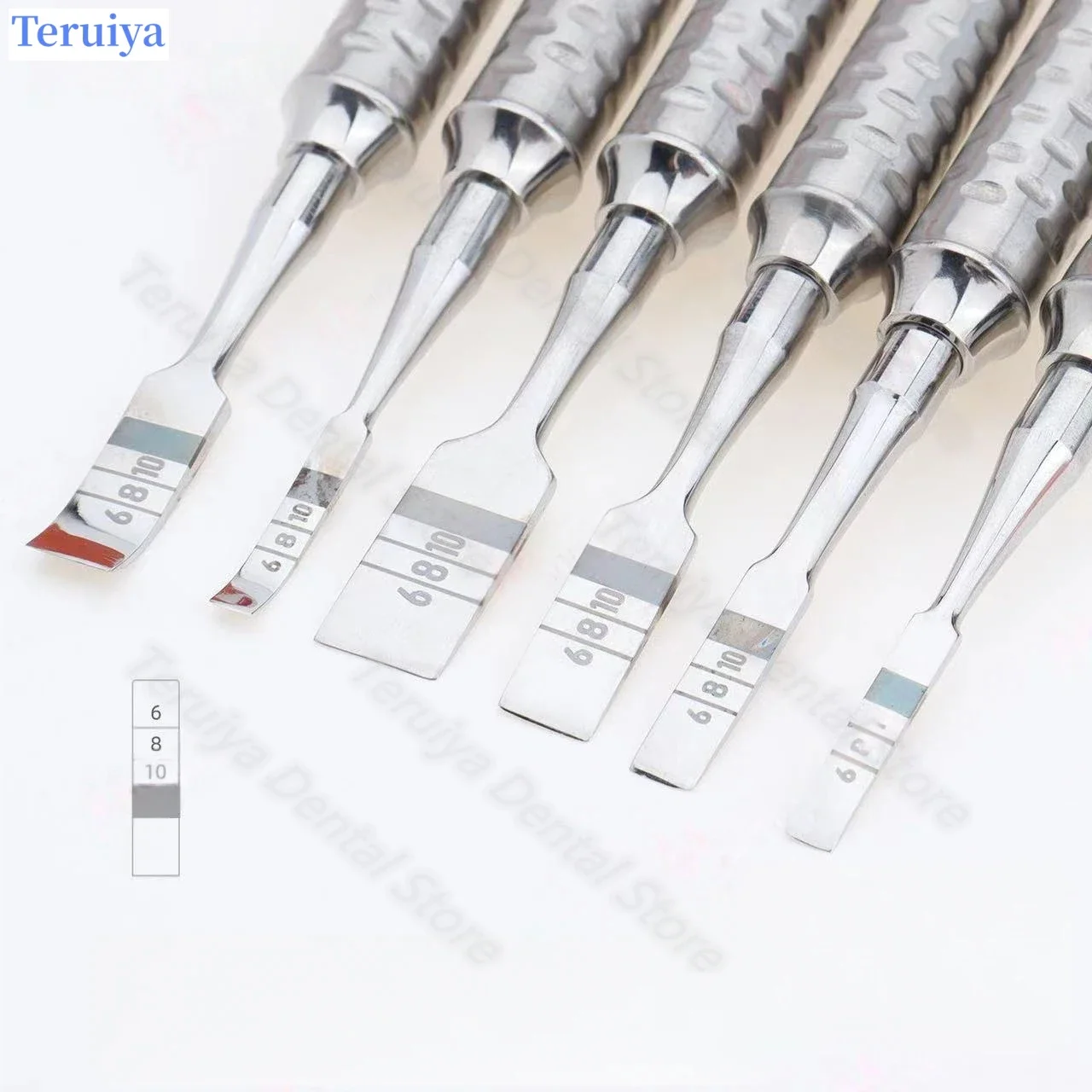 Premium Dental Bone Splitting Chisel | Double-Sided Scale for Alveolar Bone Trimming, Implant Tool