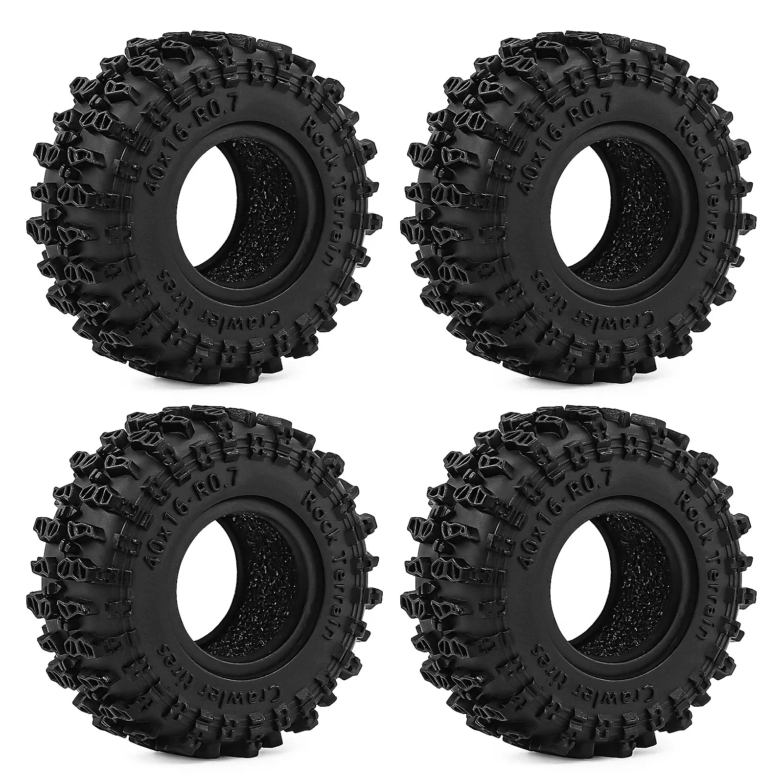 

Комплект из 4 резиновых шин 0,7 дюйма для модернизации 1/30 Axial SCX30 Ford Bronco SCX30 JEEP Wrangler JLU RC Crawler