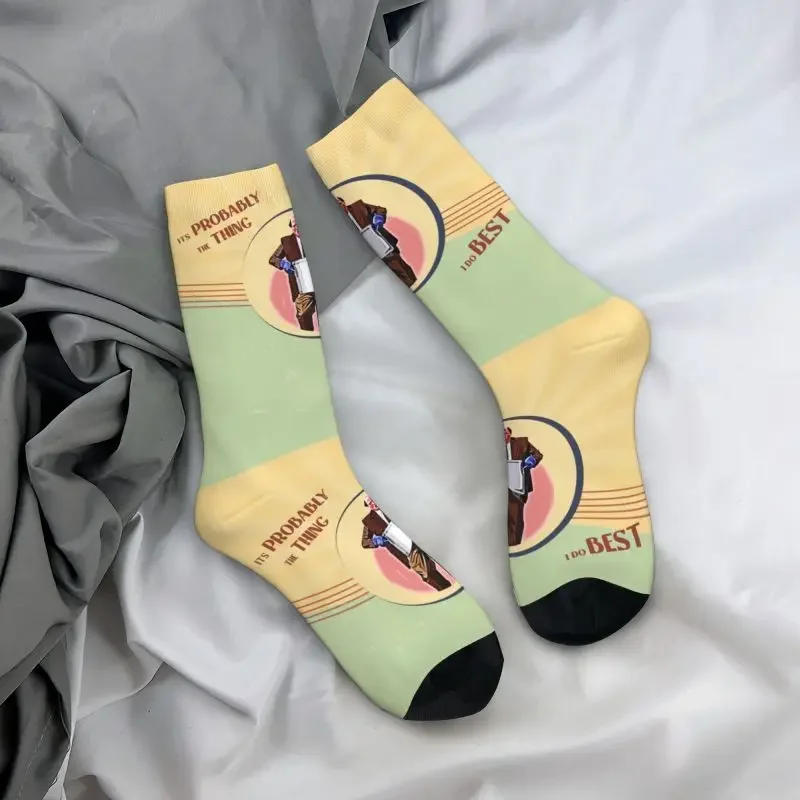 Meias masculinas e femininas, Meias quentes, Famoso Chili Dress Socks, Novidade engraçada, A coisa que eu faço melhores meias de tripulação, Office TV