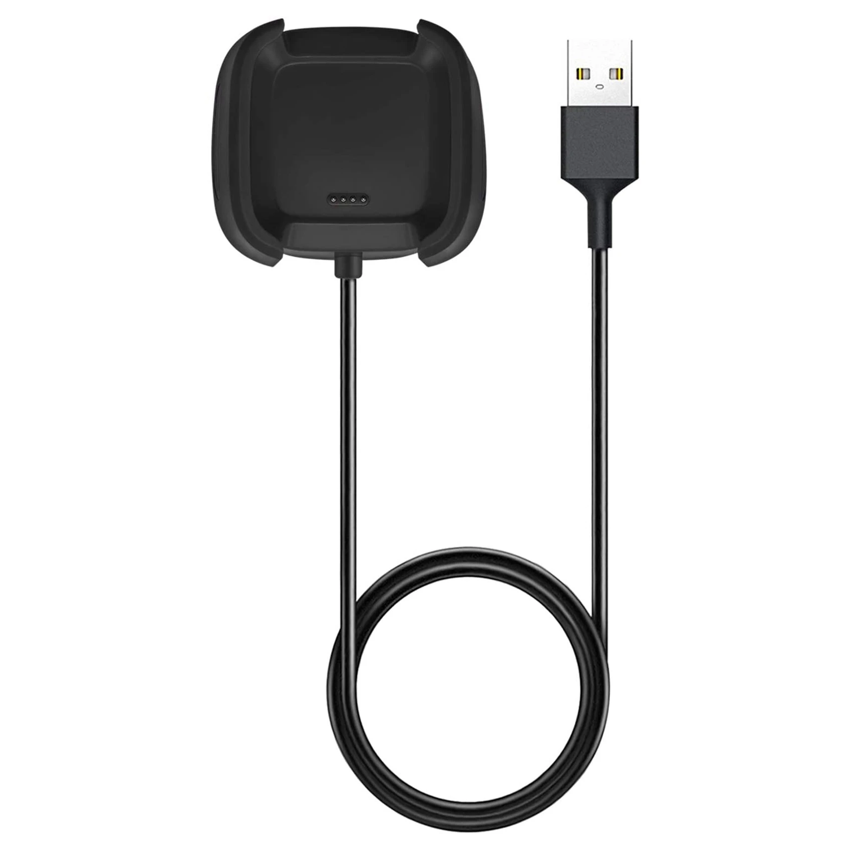 2X cargador Compatible con Fitbit Versa 2, Cable de carga USB de repuesto para accesorios de reloj inteligente Versa 2