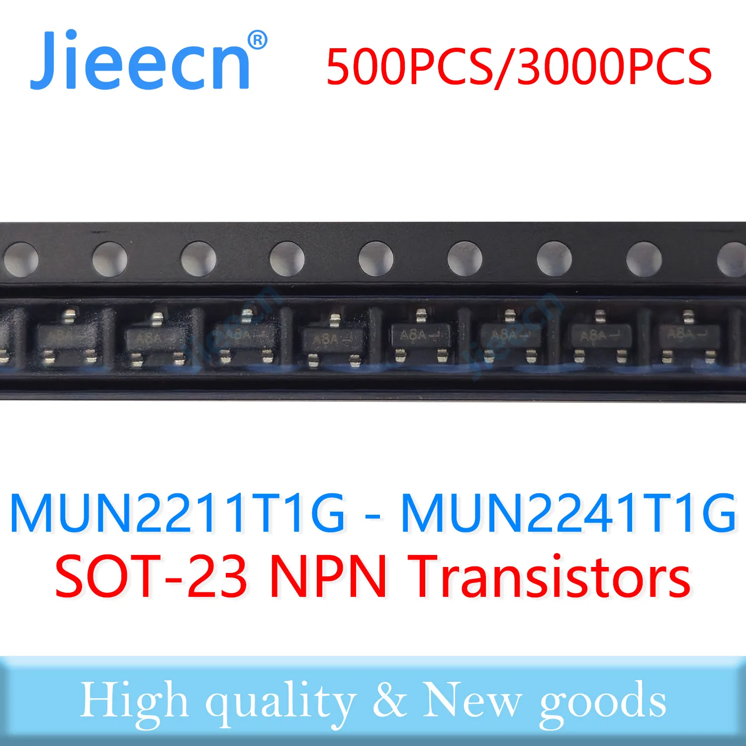 500/3000PCS SOT23 SC59 MUN2211T1G MUN2212T1G MUN2213T1G MUN2214T1G MUN2215T1G Digital Transistors NPN SMD High quality Chinese
