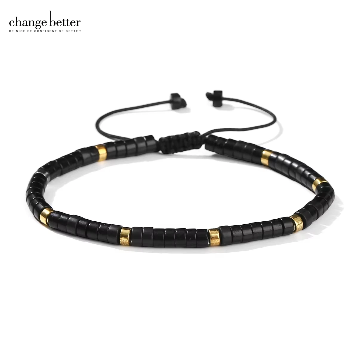 Natural Stone Tiger Eye Turquoise Flat Bead Woven Bracelets Women Men Adjustable Rope Yoga Protection Spirituelle Jewelry Gifts