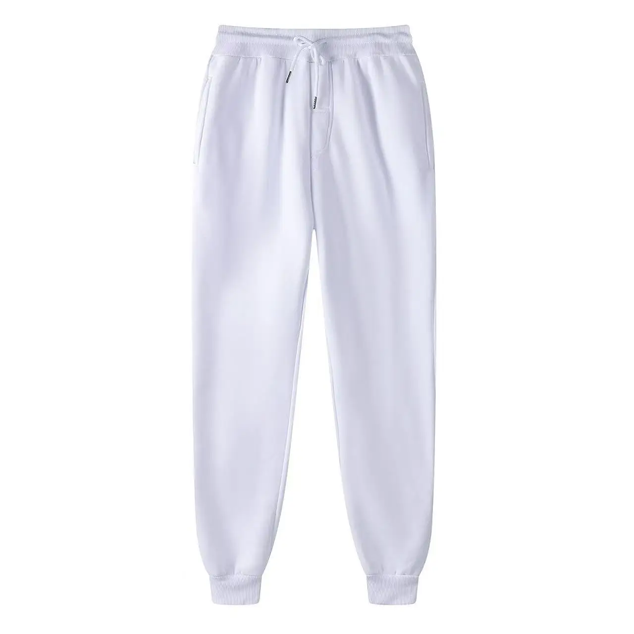 New Joggers Sweatpants Men and Women Elastic Waist Lose Casual Trousers white beige pink yellow Hip Hop Mens Sweat Pants