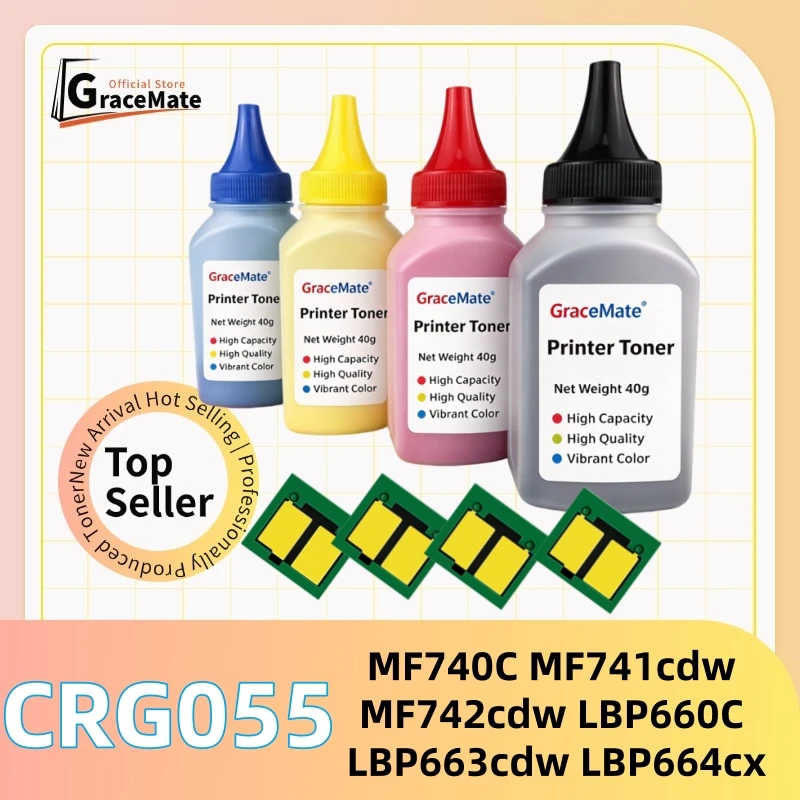 CRG-055 Toner powder chip For Canon MF740C MF741cdw MF742cdw MF743cdw MF744cdw MF746cx LBP660C LBP663cdw LBP664cx