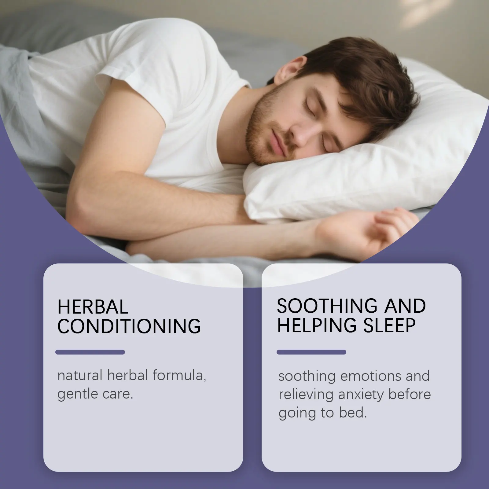 Herbal Diffuser Lavender Helps with Sleep Lung Clean Keep Breathing Smooth Relieve Anxiety Improving Sleep Herbal Diffuser 1.5ml