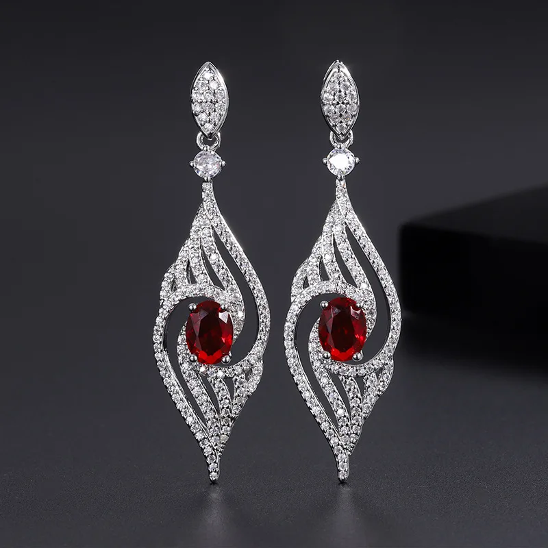 

Colorful Faux Jewelry Earrings Foreign Trade Fashion Exaggerated Yellow Diamond Pink Diamond Earrings for Women Live Streaming W