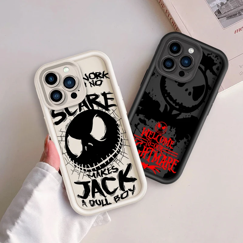 The Nightmare Before Christmas Art Eye Ladder For Apple iPhone 15 14 13 12 11 XS XR X Pro Max Plus TPU Phone Case