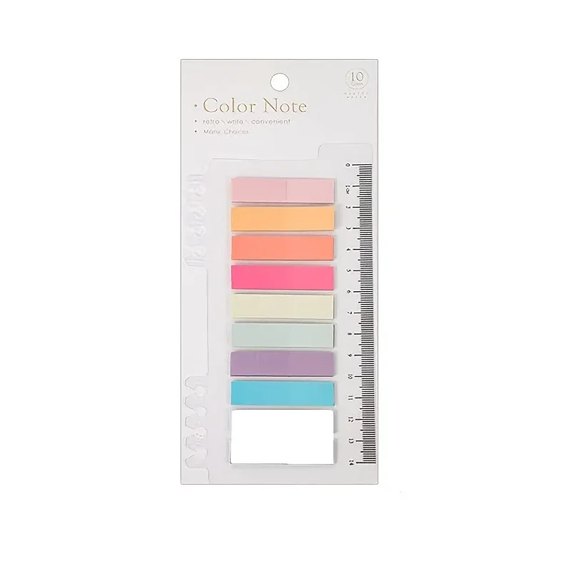 New 200 Sheets Sticky Notes Set with Ruler for Index Tabs Page Markers To Do List Planners School Office Stationery Supplies