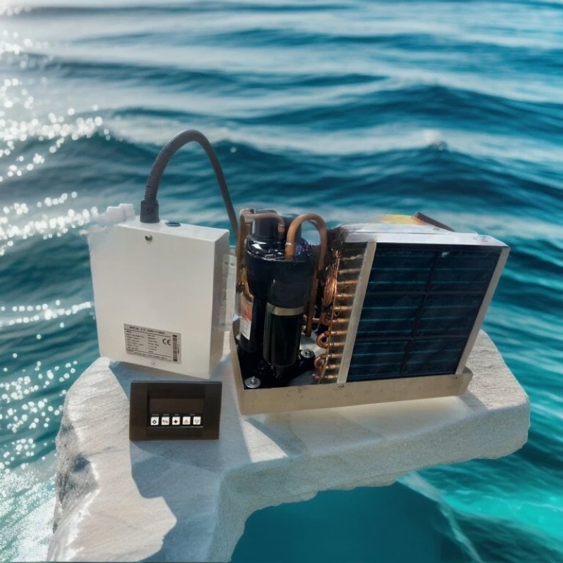 Climatizzatore marino a basso rumore con raffreddamento ad acqua di mare R410A
