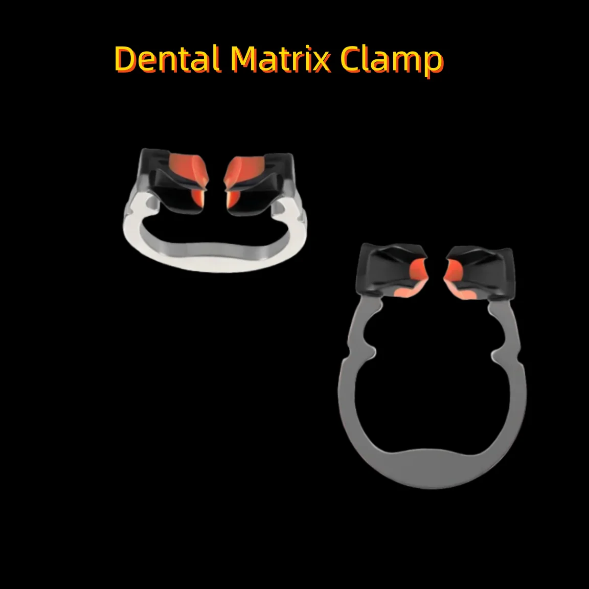 

Dental Matrix Clamp 3 Sizes Kit, 135°C Autoclavable Orthodontic Ring, Stainless Steel Molar Restoration System