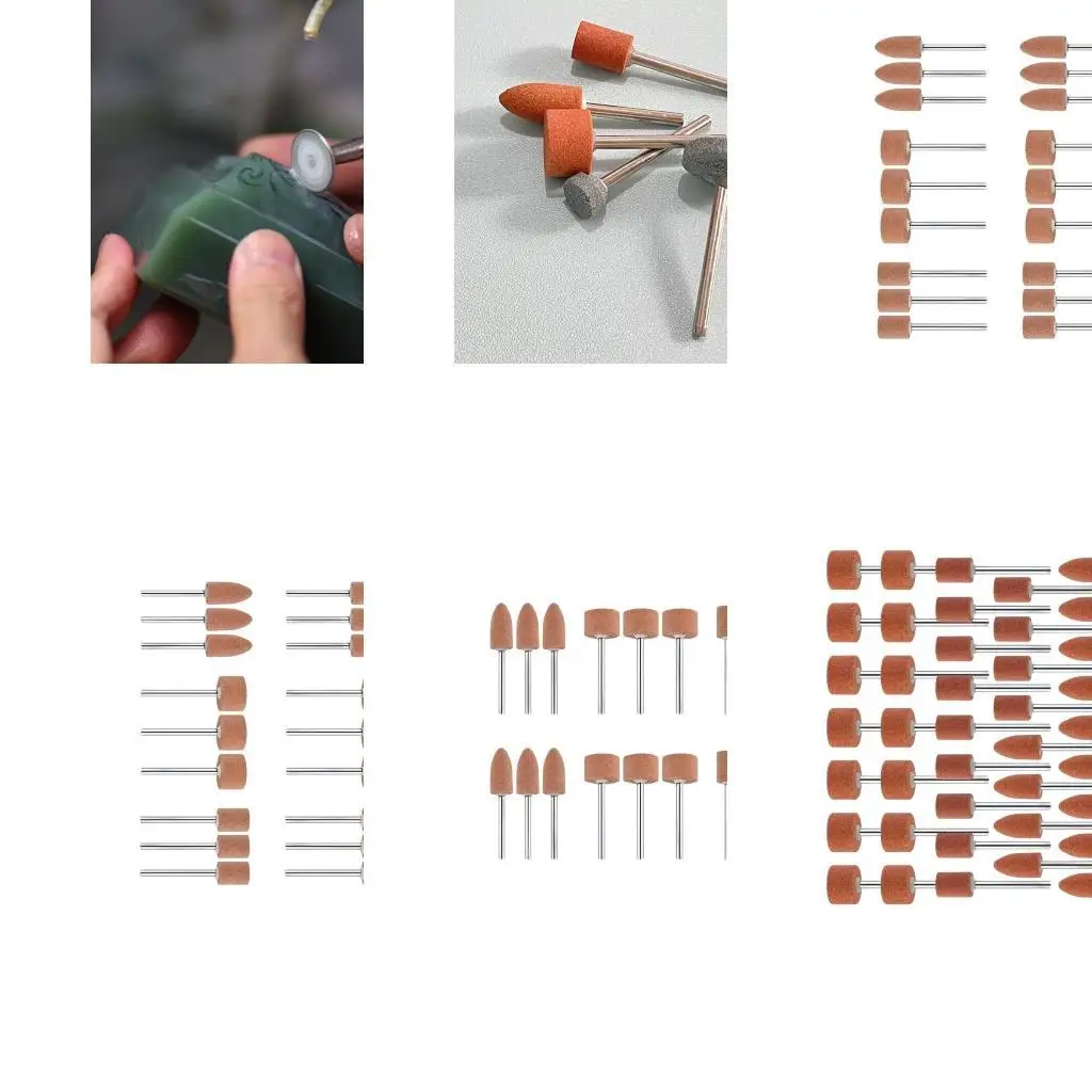 

652F Corundum Abrasive For Woodworking Stone Polishing Electric Tool 15mm 10mm Cylindrical And T Shaped Grinding Bit