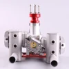새로운 RCGF 70cc 트윈 실린더 가솔린/가솔린 엔진 RC 모델 비행기 용 머플러/점화/점화 플러그가있는 이중 실린더 4