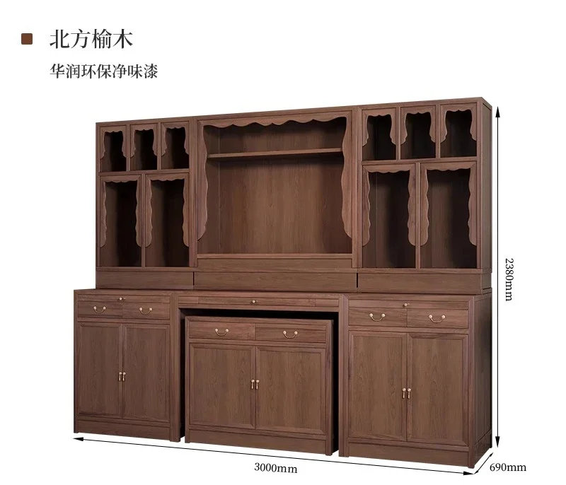 AABuddhist Hall Combination Cabinet Solid Wood Shrine Tibetan Table Standing Cabinet Buddhist Cabinet Shrine Table