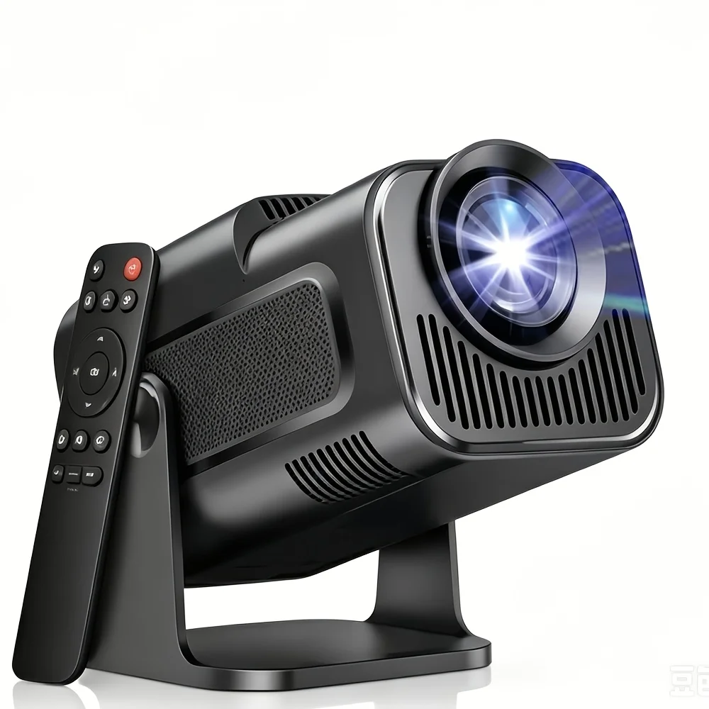HY320 Mini Neu Nativer 720P Android 11 4K Projektor 300ANSI Wifi6 BT5.0 Kino Outdoor Tragbar 180 °   Drehbarer Projektor
