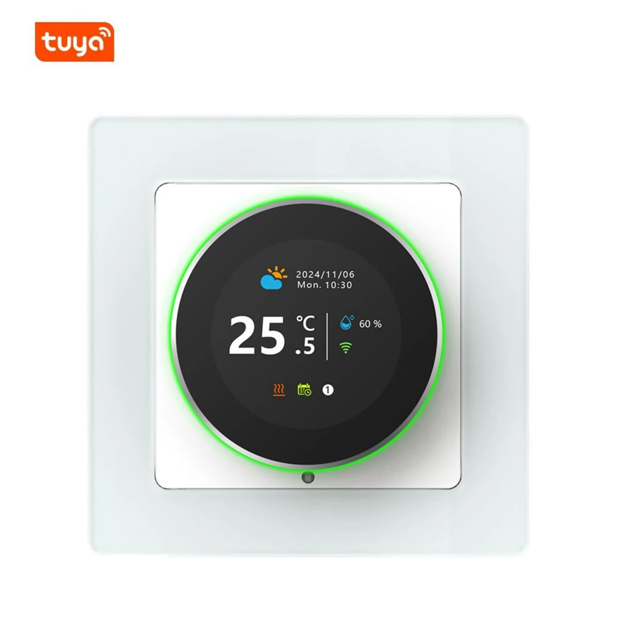 RISEN Tuya WiFi مقبض ذكي ترموستات التدفئة الأرضية الكهربائية متحكم في درجة الحرارة للتدفئة الأرضية الكهربائية 16A