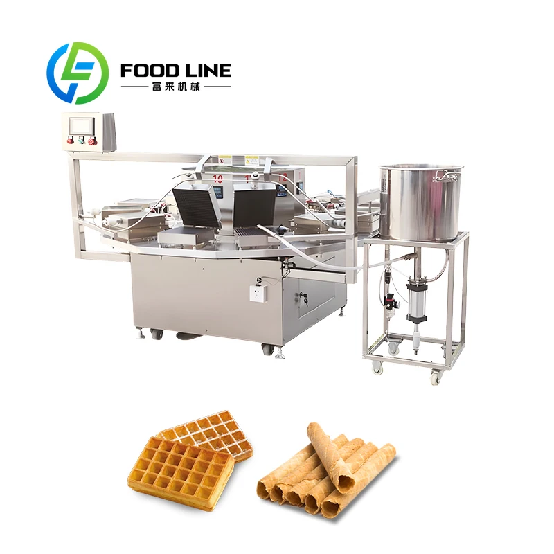 Automatic Wafer Biscuit Sticks Making Machine Non-stick Biscuit Snack Making Machines