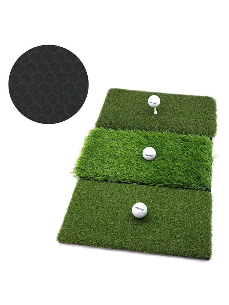 how-true-golf-swing-trainer-indoor-outdoor-strike-pad-multi-function-putting-green-grass-pad-sports-fitness-golf-equipment