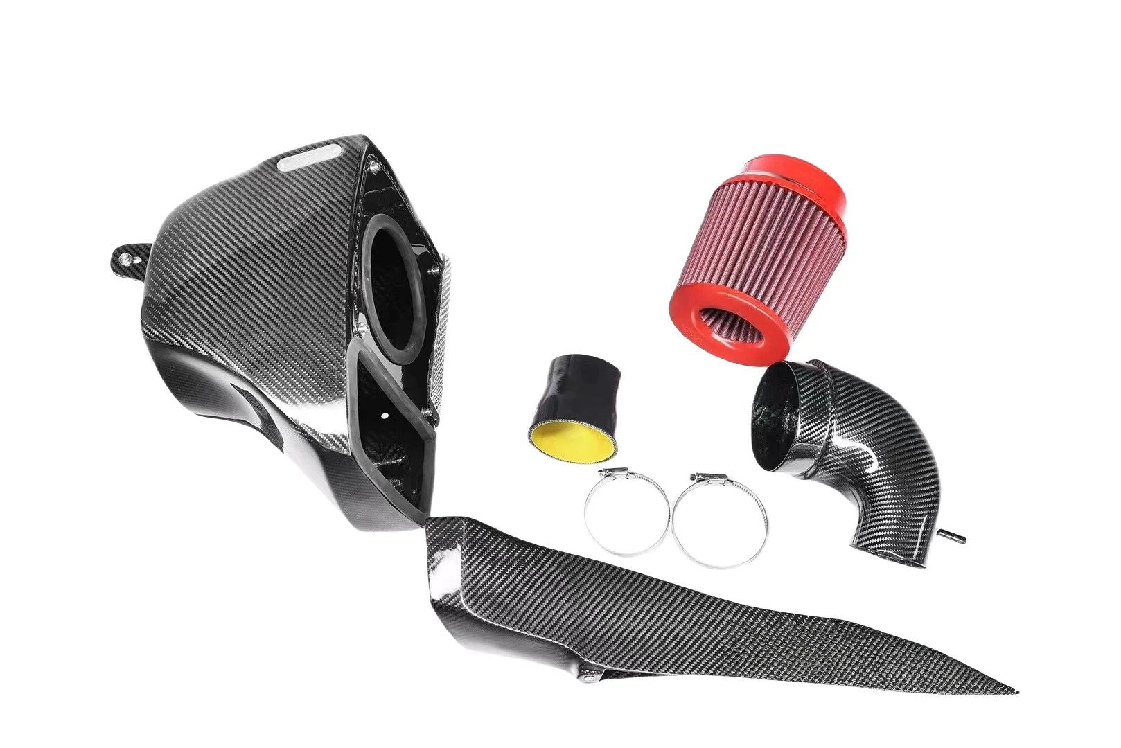 17-20 Efficient Intake Real Dry Carbon Fiber air Intake System for AUDI A5 B9 B9.5 40I 2.0T EA888 GEN3 Engine air Intake Pipe